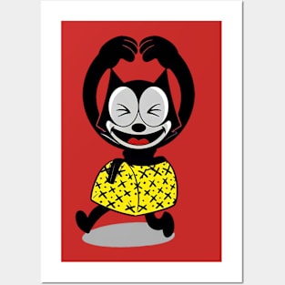 Felix the cat t-shirt Posters and Art